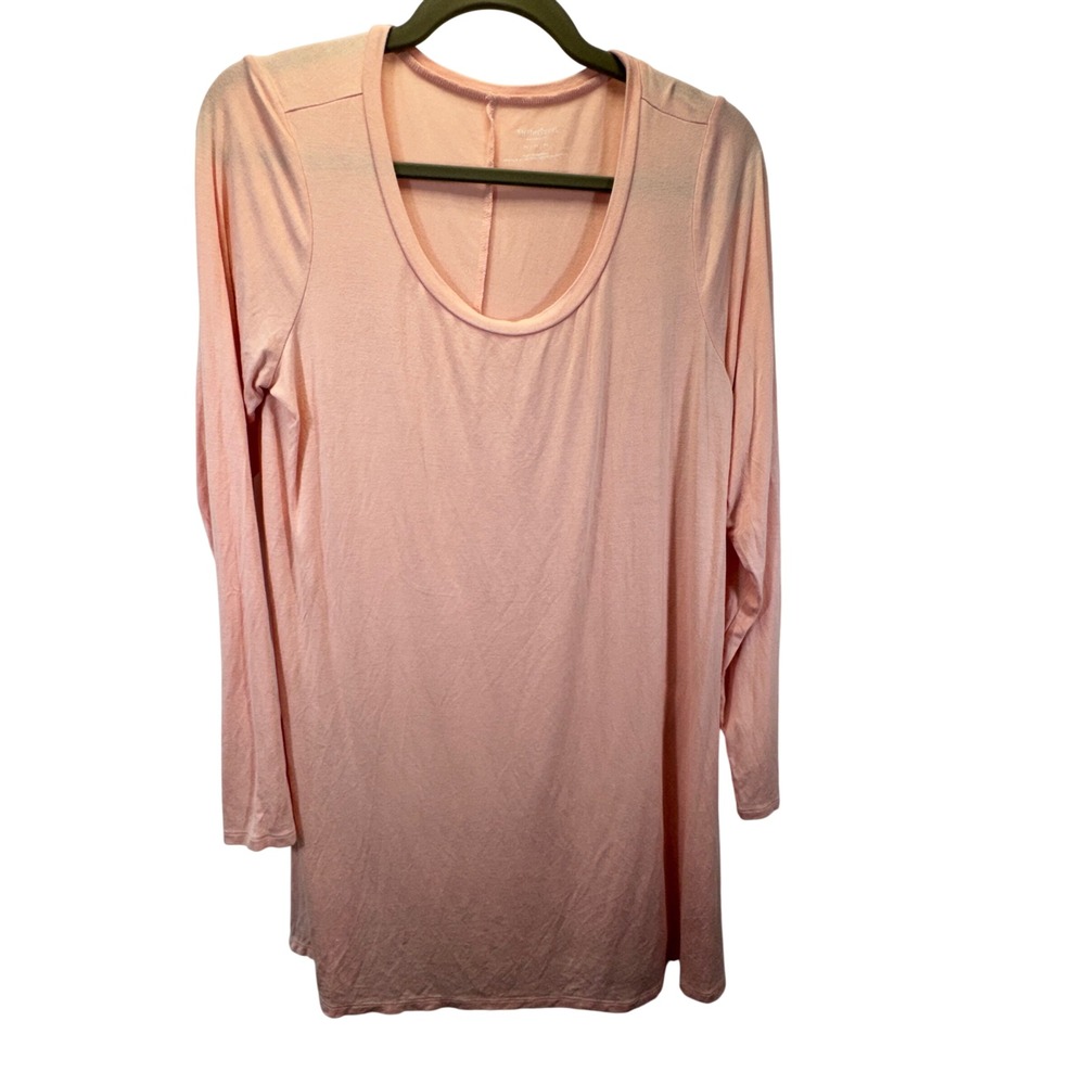 Motherhood Maternity Tunic Top Women Medium Pink‎ Long Sleeve Stretch Minimalist